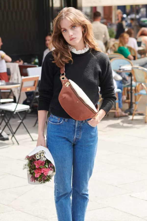 Maradji Fanny Packs^Nicole Sherpa Cognac